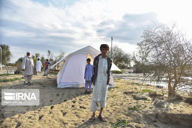 افزون‌بر ۱۵ هزار سیل‌زده سیستان و بلوچستان اسکان یافتند