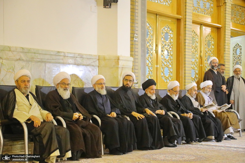 مراسم اولین سالگرد علامه حسن زاده آملی (ره) در حرم حضرت معصومه (س)‎‎