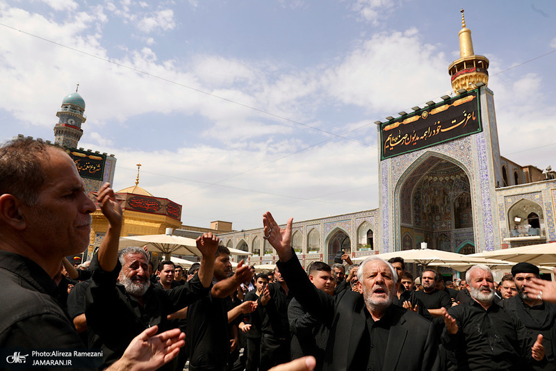 مراسم روز شهادت پيامبر اكرم (ص) و امام حسن مجتبی (ع) در حرم مطهر رضوی