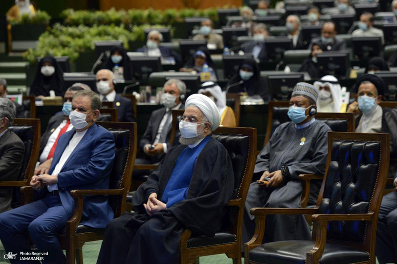 مراسم تحلیف حجت الاسلام و المسلمین رئیسی در مجلس شورای اسلامی