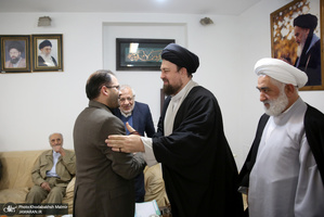 دیدار اعضای شورای مرکزی حزب موتلفه اسلامی با سید حسن خمینی