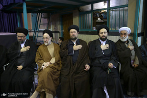 مراسم چهلمین روز در گذشت  آیت الله صانعی در حسینیه جماران  2