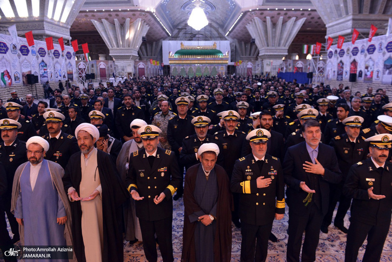 مراسم تجدید میثاق فرماندهان و کارکنان نیروی دریایی با بنیان‌گذار جمهوری اسلامی ایران