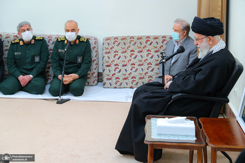 دیدار خانواده و اعضای ستاد بزرگداشت سردار سلیمانی با رهبر معظم انقلاب