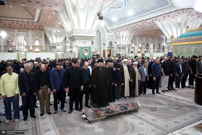 نماز و تشییع حاج علی اکبرشفیعی در حرم مطهر امام خمینی (س)