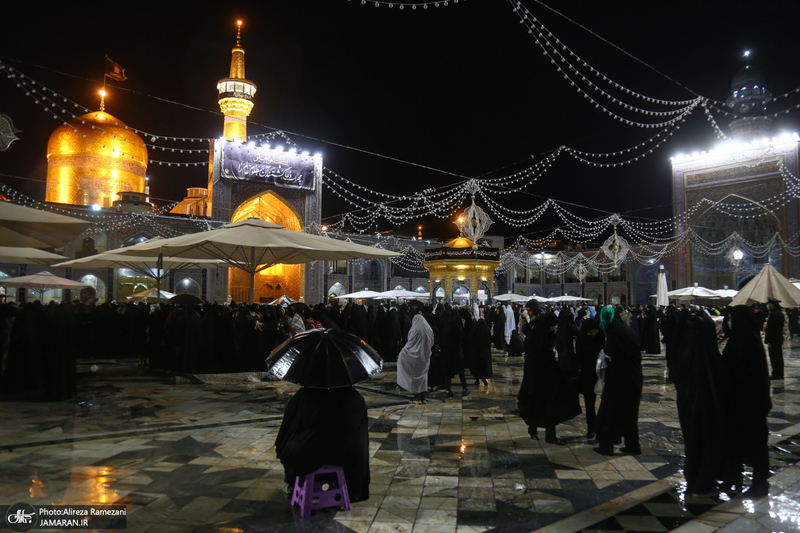 مراسم احیای شب بیست و یکم ماه رمضان در حرم مطهر امام رضا (ع)