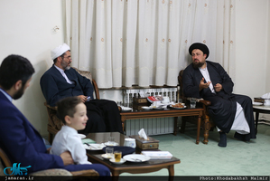 دیدار اعضای انجمن روزنامه نگاران دفاع مقدس با سید حسن خمینی 