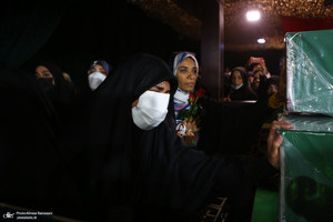 وداع با پیکر مطهر شهید صیاد خدایی در معراج الشهدا