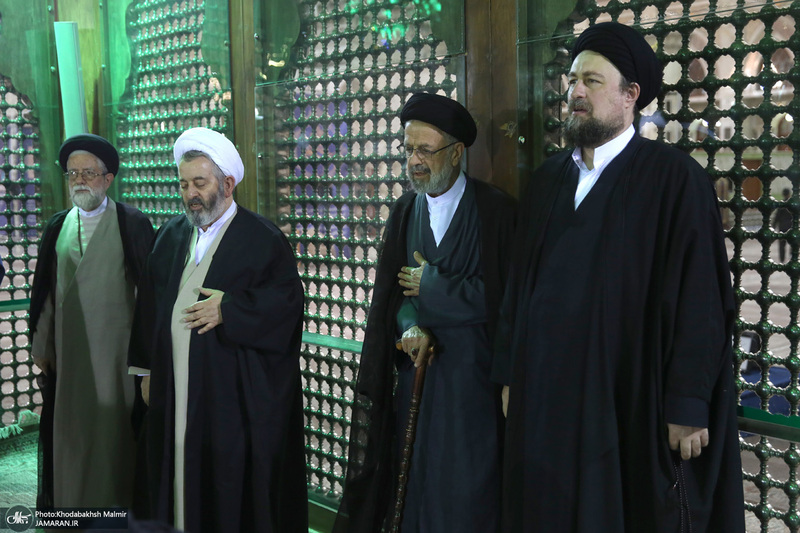 تجدید میثاق مجمع روحانیون مبارز و مجمع مدرسین و محققین حوزه علمیه قم با امام خمینی (س)