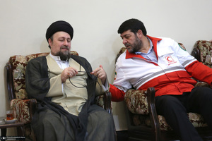 تجدید میثاق رییس و امدادگران جمعیت هلال احمر با ارمان های امام راحل