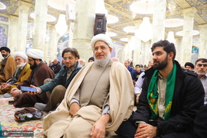 مراسم ترحیم و بزرگداشت آیت الله سید محمدعلی شیرازی در مسجد اعظم قم