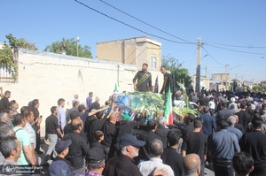 تشییع پیکر مطهر هشت شهید جنایات رژیم صهیونیستی در خمین