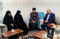 دیدار قالیباف با خانواده سه تن از شهدای پرواز اردیبهشت (8)