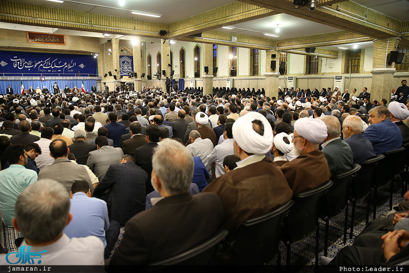 دیدار مسئولان نظام و سفرای کشورهای اسلامی با رهبر معظم انقلاب