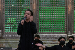 مراسم سوگواری احلی من العسل در حرم مطهر امام خمینی(س)