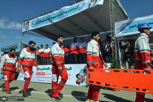آئین آغاز طرح ملی خدمات نوروزی جمعیت هلال احمر در جوار حرم مطهر امام خمینی (س)
