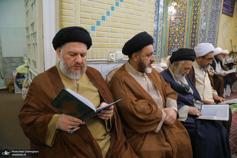 مراسم ترحیم آیت الله العظمی محفوظی (ره) در مسجد رفعت قم