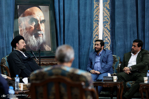 دیدار مدیر عامل و مدیران و معاونین بهشت زهرا (س) با سید حسن خمینی