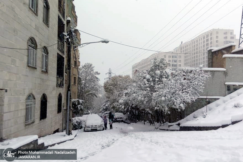 بارش برف پاییزی در برخی نقاط تهران - 25 آبان