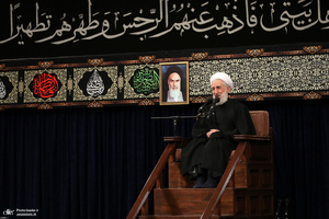 آخرین شب مراسم عزاداری حضرت فاطمه‌زهرا (س) در حسینیه امام خمینی