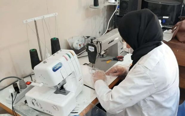 گروههای مردمی ۱۱۳هزار ماسک در فنی و حرفه ای بوشهر تولید کردند