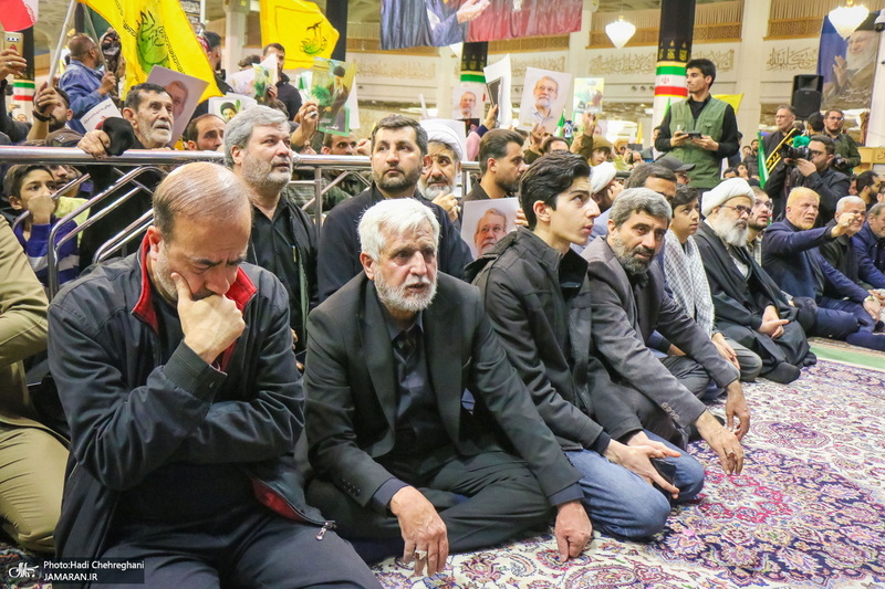 مراسم استقبال و وداع با پیکر مطهر شهید علی لاریجانی در قم