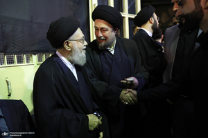 مراسم بزرگداشت همسر آیت الله موسوی بجنوردی (ره) در حسینیه شماره یک جماران-4