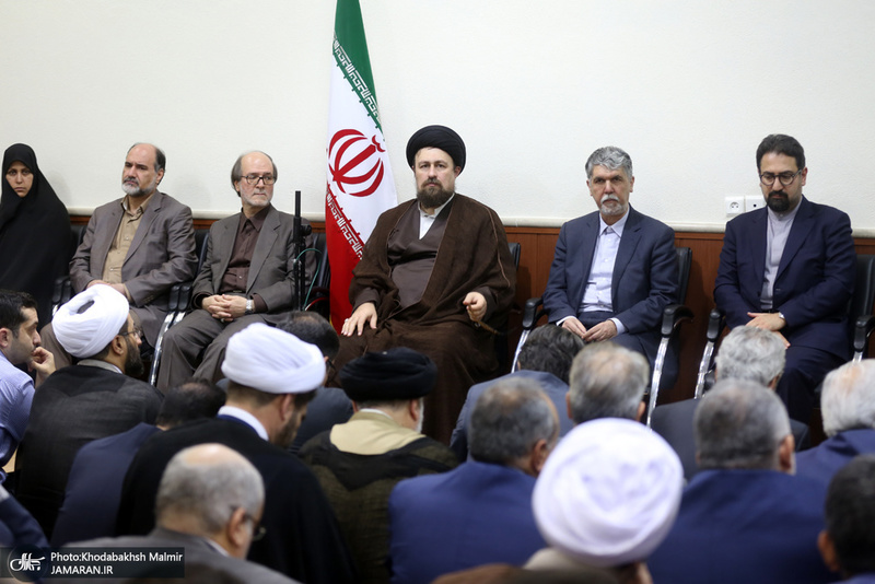 دیدار وزیر، معاونان و مدیران وزارت ارشاد با سید حسن خمینی