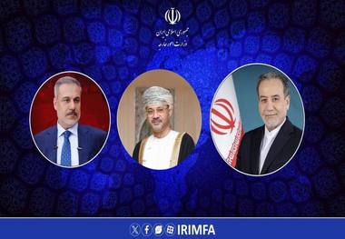 گفت‌وگوی تلفنی عراقچی و با وزرای امور خارجه عمان و ترکیه/ تاکید بر بهره‌گیری از ظرفیت‌های دیپلماتیک، تداوم تماس‌ها و هماهنگی‌ها برای پیگیری مسائل منطقه‌ای و جلوگیری از تشدید تنش‌ها 