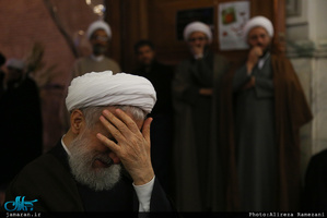 مراسم ختم آیت الله حائری شیرازی(ره) در مدرسه عالی شهید مطهری 