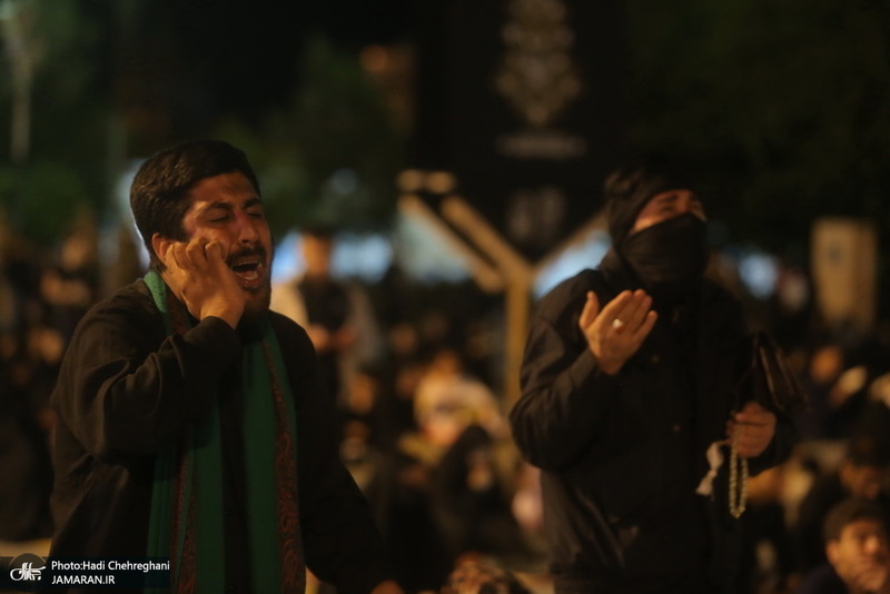 مراسم احیای شب بیست و یکم ماه رمضان در جوار حرم کریمه اهل بیت(س)