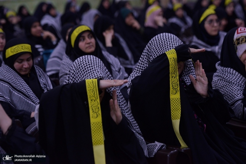 گردهمایی مسئولین بسیج دانشجویی و طلاب بسیجی در حرم امام با سخنرانی رئیس‌جمهور پزشکیان (30)