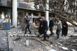 بازدید سید حسن خمینی از ساختمان شیشه ای صداوسیما