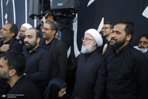 دسته عزاداری شهادت حضرت علی (ع) با حضور آیت‌الله العظمی وحید خراسانی