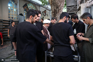 مراسم عزاداری دانشجویان دانشگاه علوم پزشکی تهران به مناسبت شهادت حضرت رقیه در حسینیه جماران