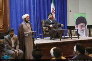 دیدار شورای هماهنگی هیات های مذهبی مهاجرین افغانستانی با سید حسن خمینی