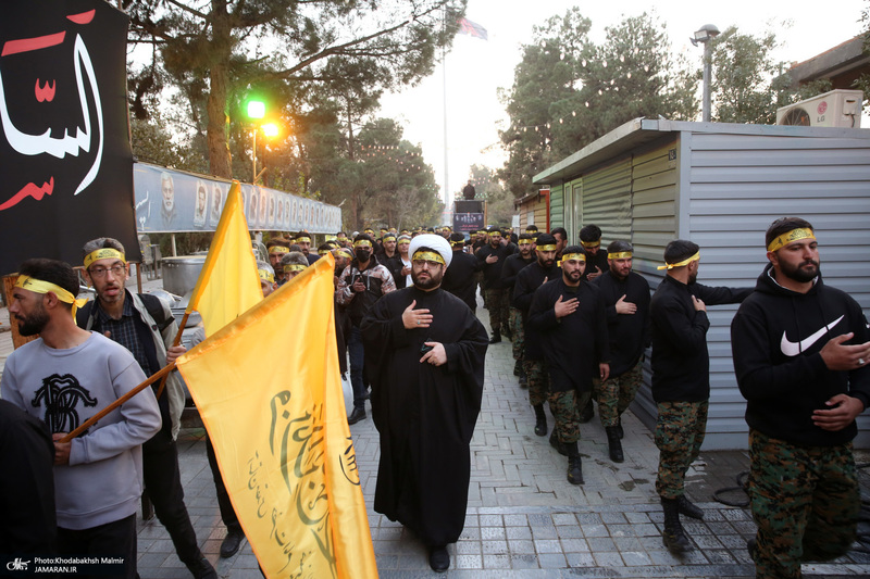 مراسم عزاداری شب شهادت حضرت زهرا(س) در حرم امام خمینی(ره) برگزار شد