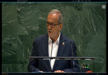 ببینید/ شعری که پزشکیان در سازمان ملل خواند و به اسرائیل و حامیانش کنایه زد