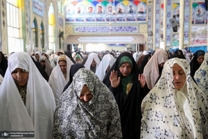 دیدار خادمان امام رضا (ع) با خانواده های شهدای شهرستان فسا