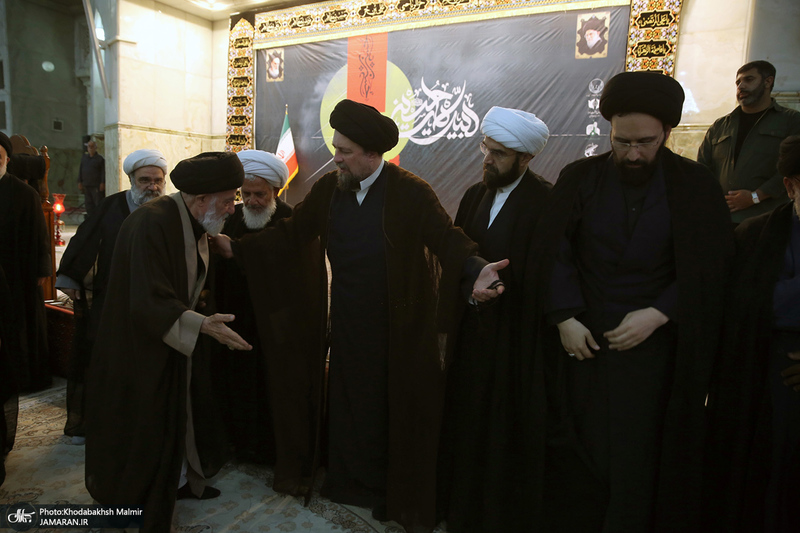 مراسم عزادارای شب عاشورا در حرم مطهر امام خمینی