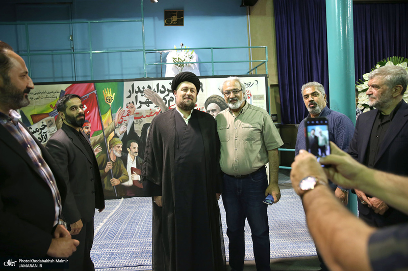 پشت صحنه برنامه تلویزیونی «صف اول» با حضور سید حسن خمینی