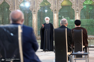 تجدید میثاق رئیس جمهور و اعضای هیأت دولت با آرمان‌های حضرت امام(س)