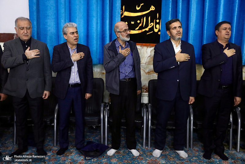 مراسم ختم خواهر محمود احمدی نژاد