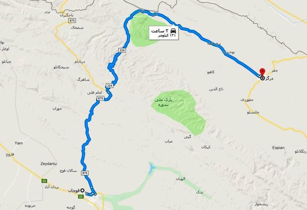 بازگشایی جاده درگز - قوچان