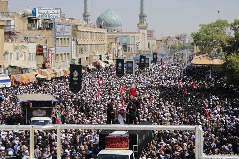 مراسم تشییع آیت الله العظمی شبیری زنجانی -۱