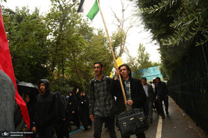 تجمع اعتراضی دانشجویان در دانشگاه تهران به جنایات رژیم صهیونیستی