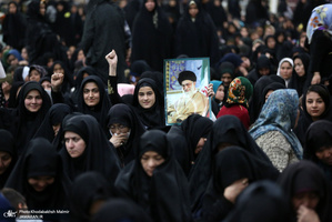 مراسم عزاداری شب شهادت حضرت زهرا (س) در حرم امام خمینی