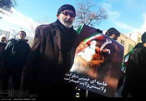 تجمع و راهپیمایی مردمی در اعتراض به آشوب های اخیر در استان