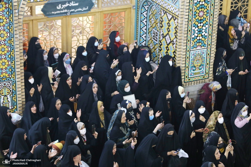 مراسم آغاز  سال 1401 در حرم کریمه اهل بیت (ع)‎