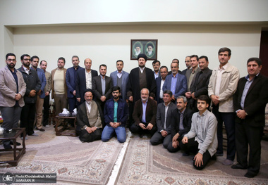 دیدار جمعی از اعضای هیات علمی دانشگاه مازندران‎ با سید حسن خمینی